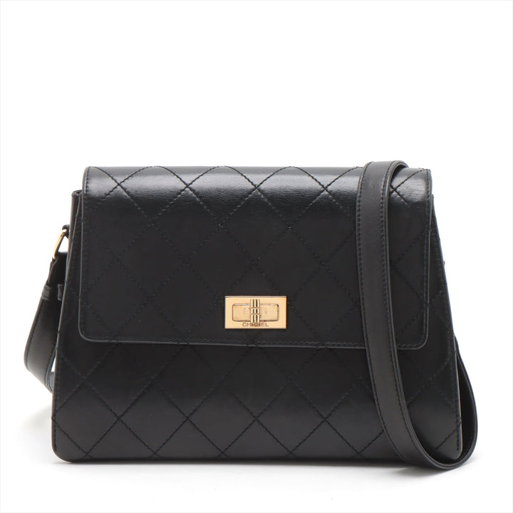 Top Quality Chanel Lambskin  Shoulder Bag 2.55 Black G  5th