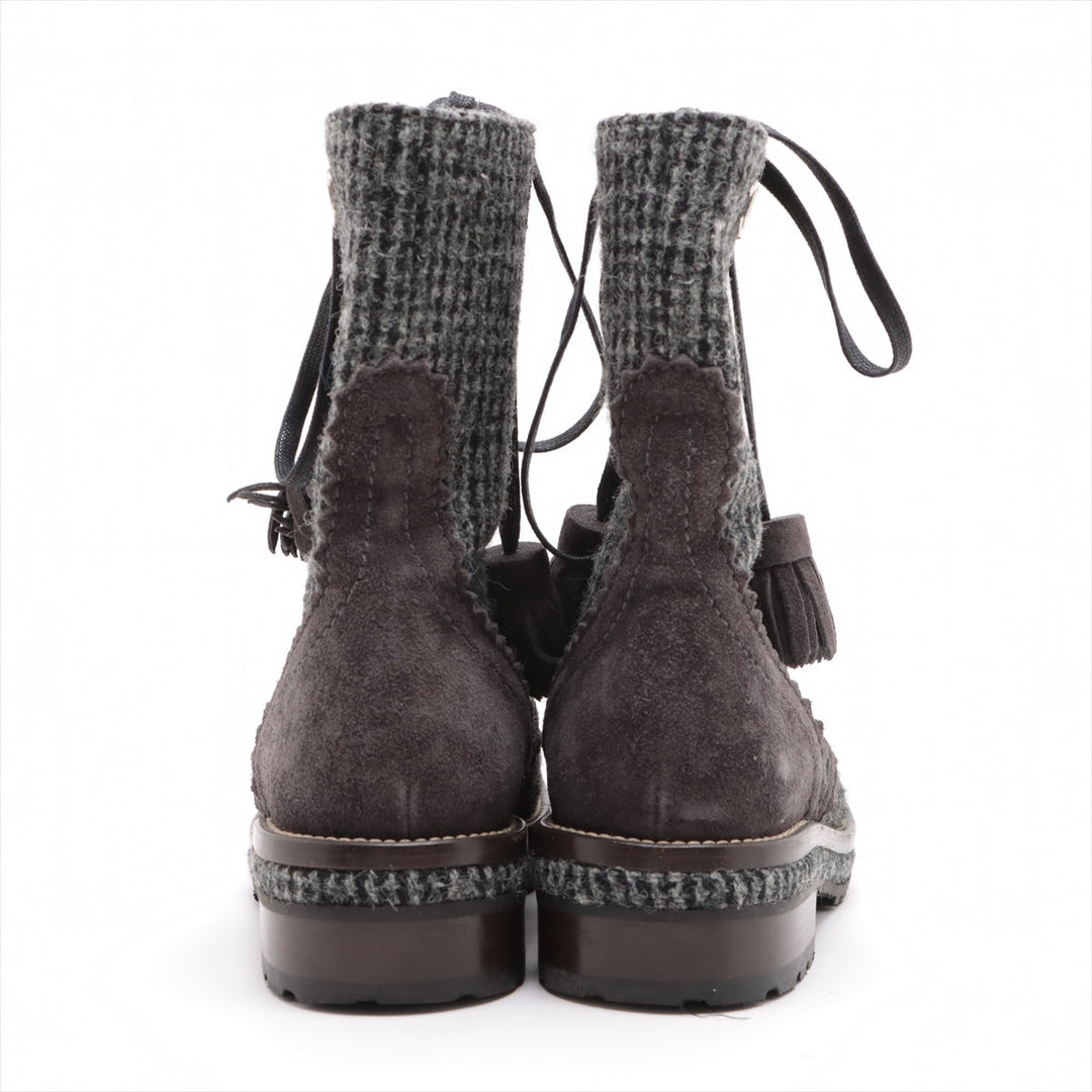 Top Quality Chanel Coco Fabric Shoes 36  Gr G29091 TWIDE