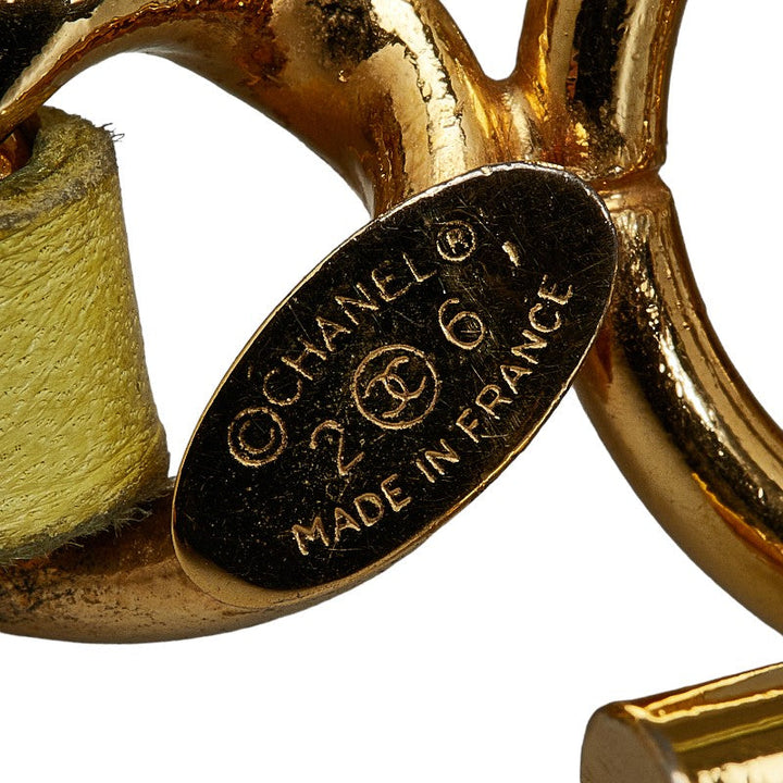 Top Quality Chanel Armband Gold Yellow  Leather  Chanel