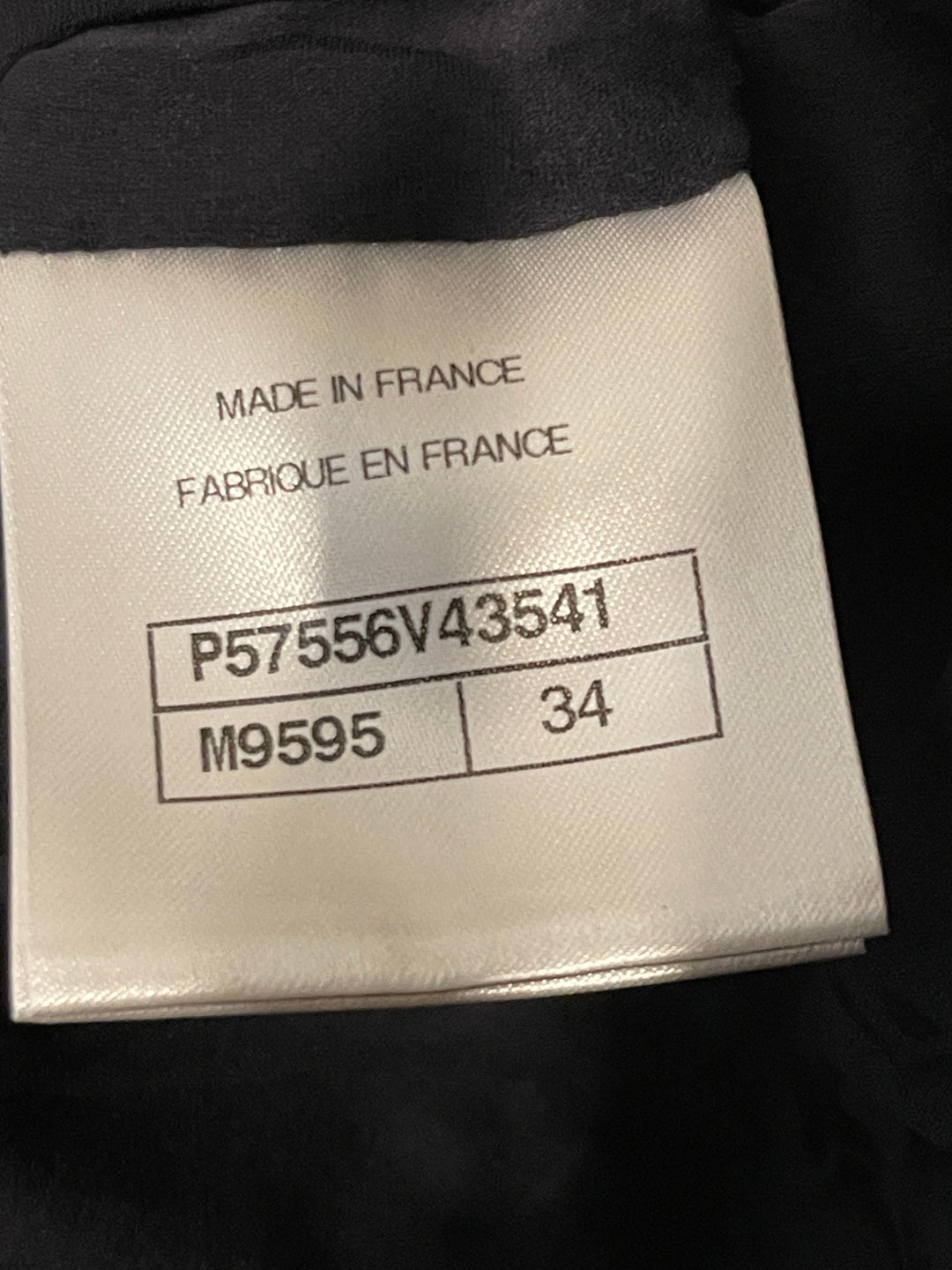 *HOT* Top Quality Chanel Black and Blue Sequin Embellished Jacket with Satin Collar Detail Size FR 34 (UK 6)