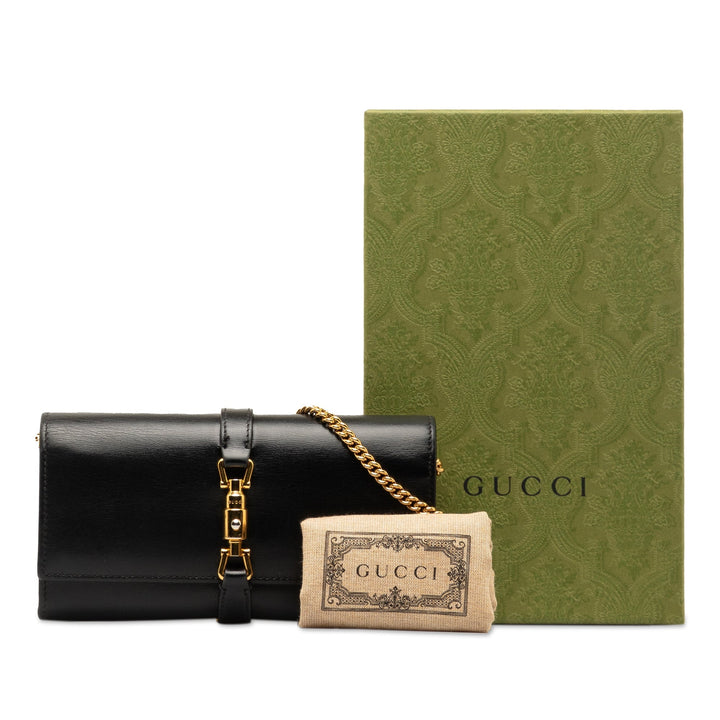 GUCCI Jackie 1961 Wallet On Chain Crossbody Bag