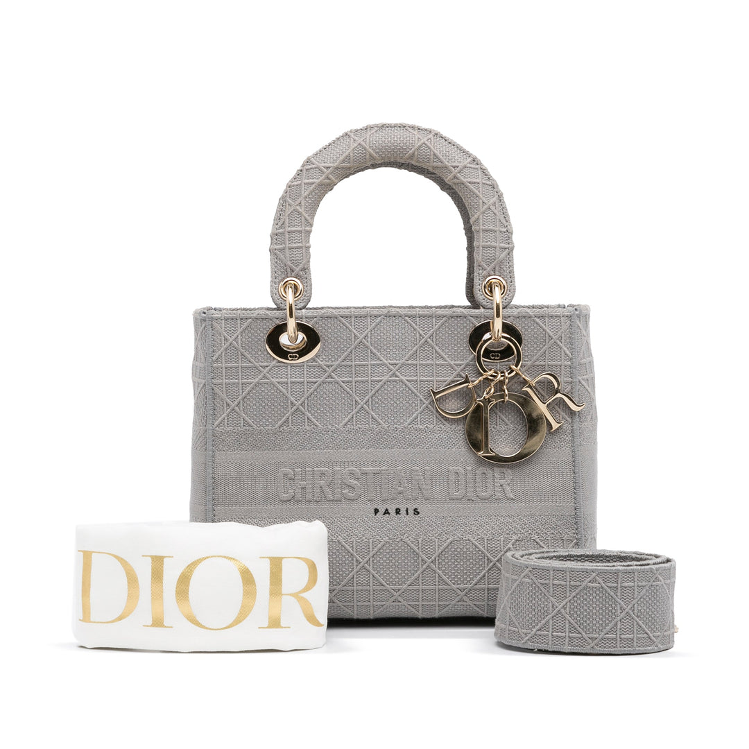 Top quality Dior Lady D-Lite Medium Grey