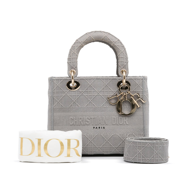 Top quality Dior Lady D-Lite Medium Grey