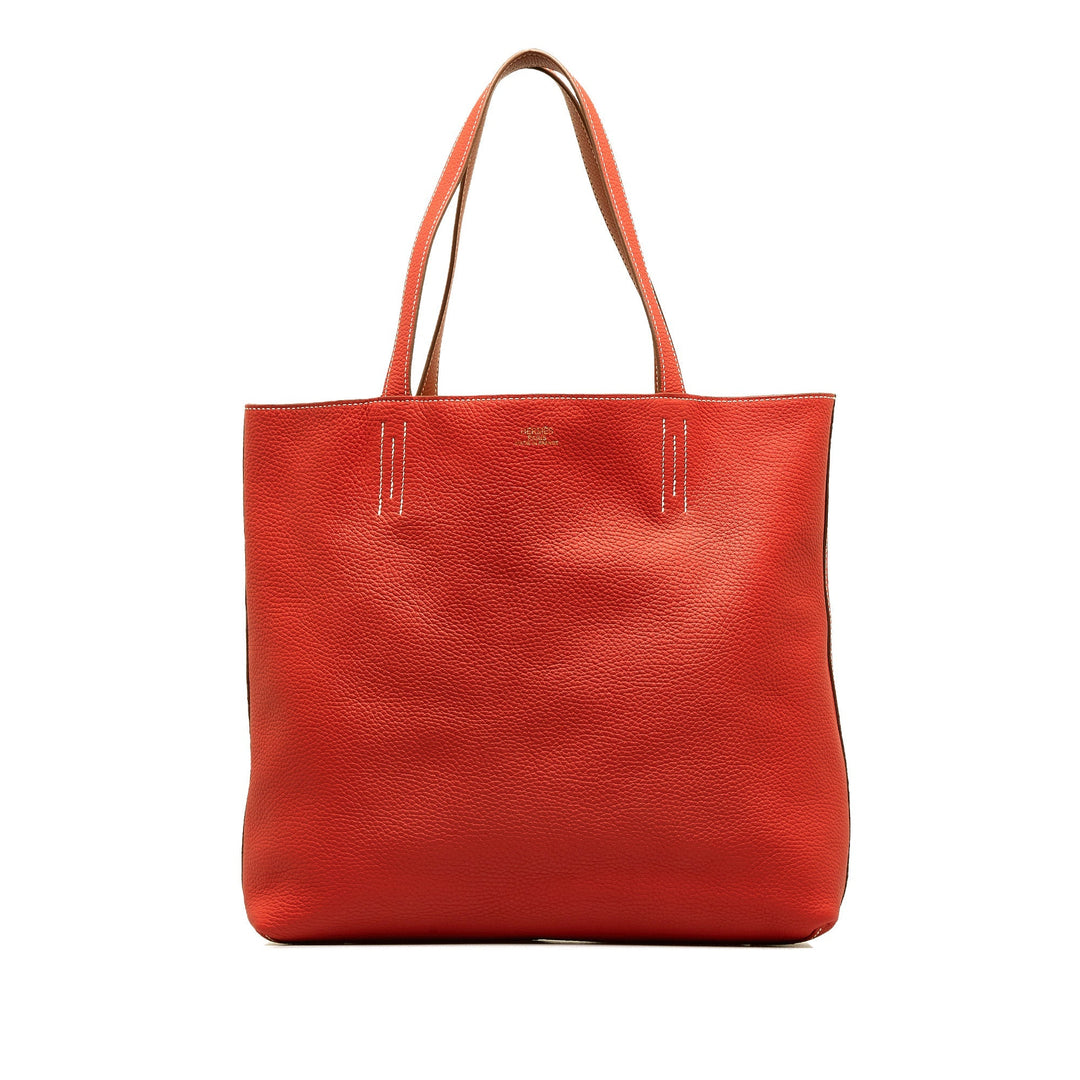 Hermes Clemence Double Sens 36 Tote Bag