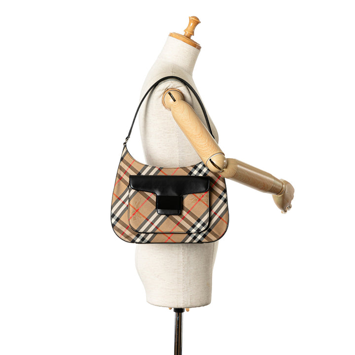 BURBERRY Haymarket Check Shoulder Bag