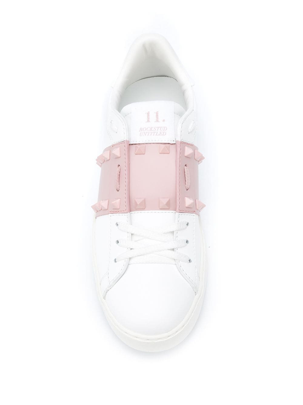 ROCKSTUD UNTITLED LEATHER SNEAKERS