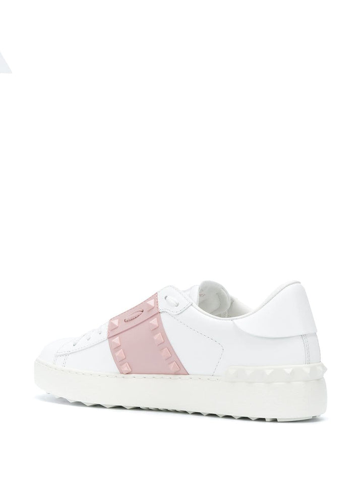 ROCKSTUD UNTITLED LEATHER SNEAKERS