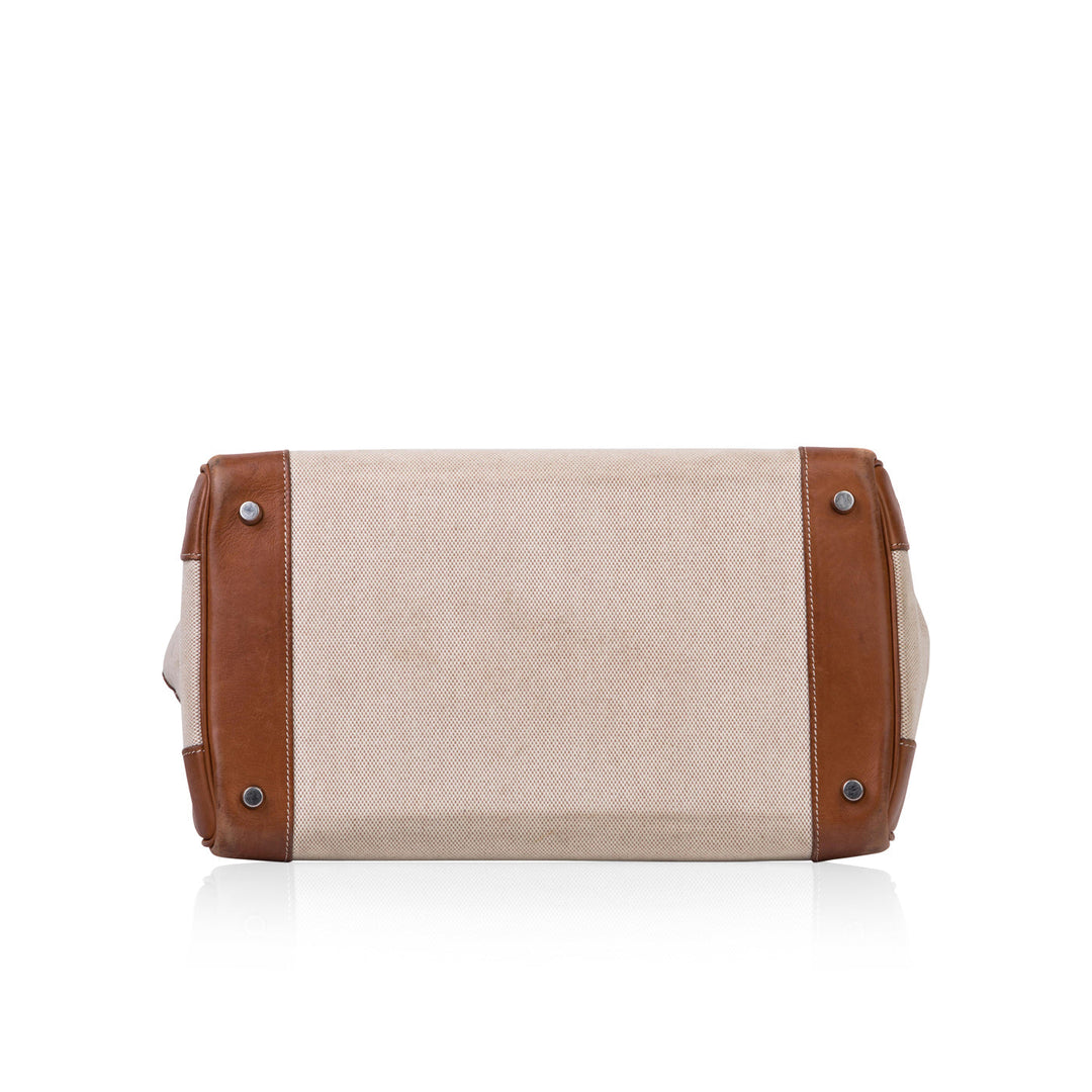Birkin 35 - Barenia and Ecru Canvas