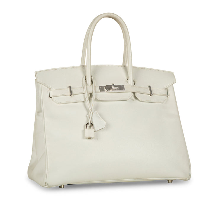 Birkin 35 - White Epsom - PHW