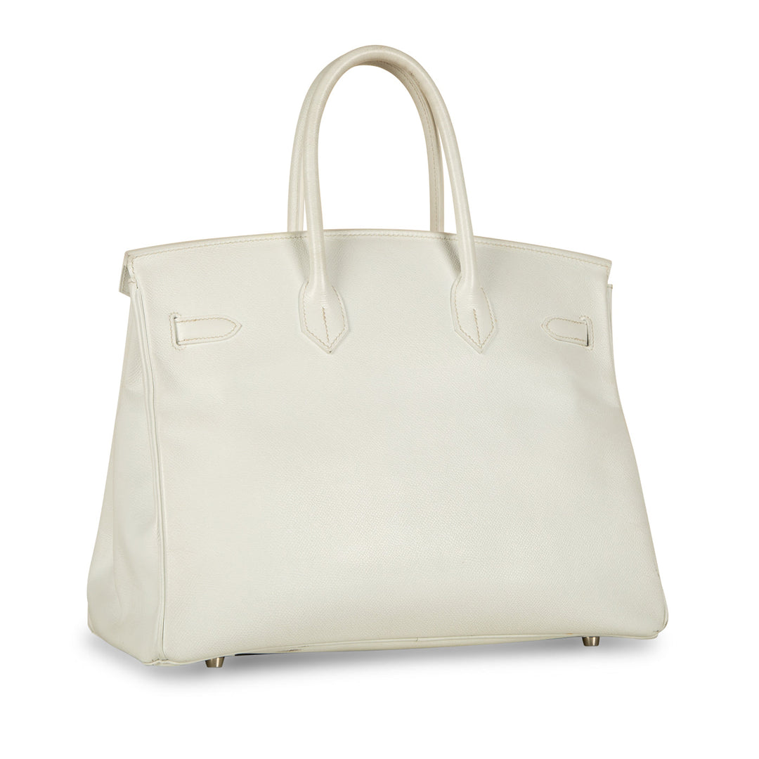 Birkin 35 - White Epsom - PHW