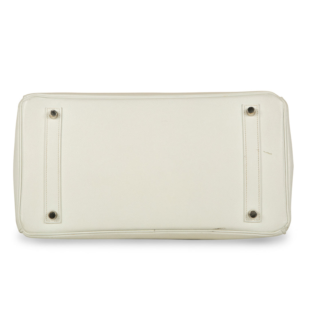 Birkin 35 - White Epsom - PHW