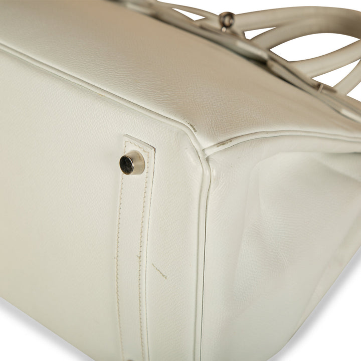 Birkin 35 - White Epsom - PHW