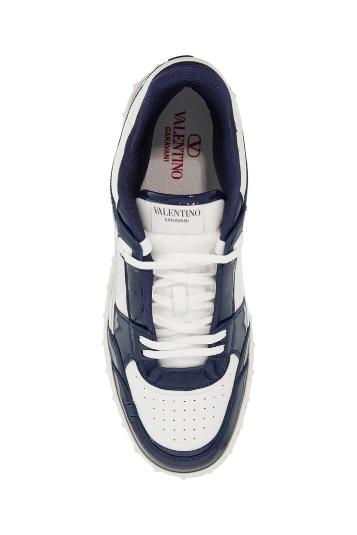 PATENT LEATHER FREEDOTS LOW-TOP SNEAKERS