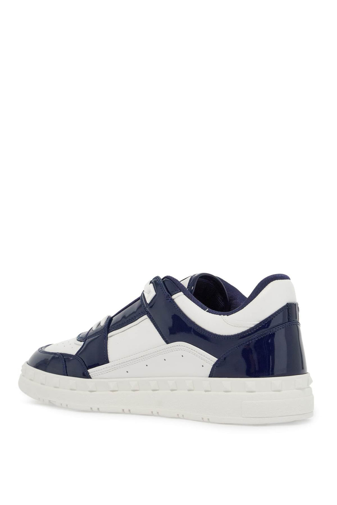 PATENT LEATHER FREEDOTS LOW-TOP SNEAKERS