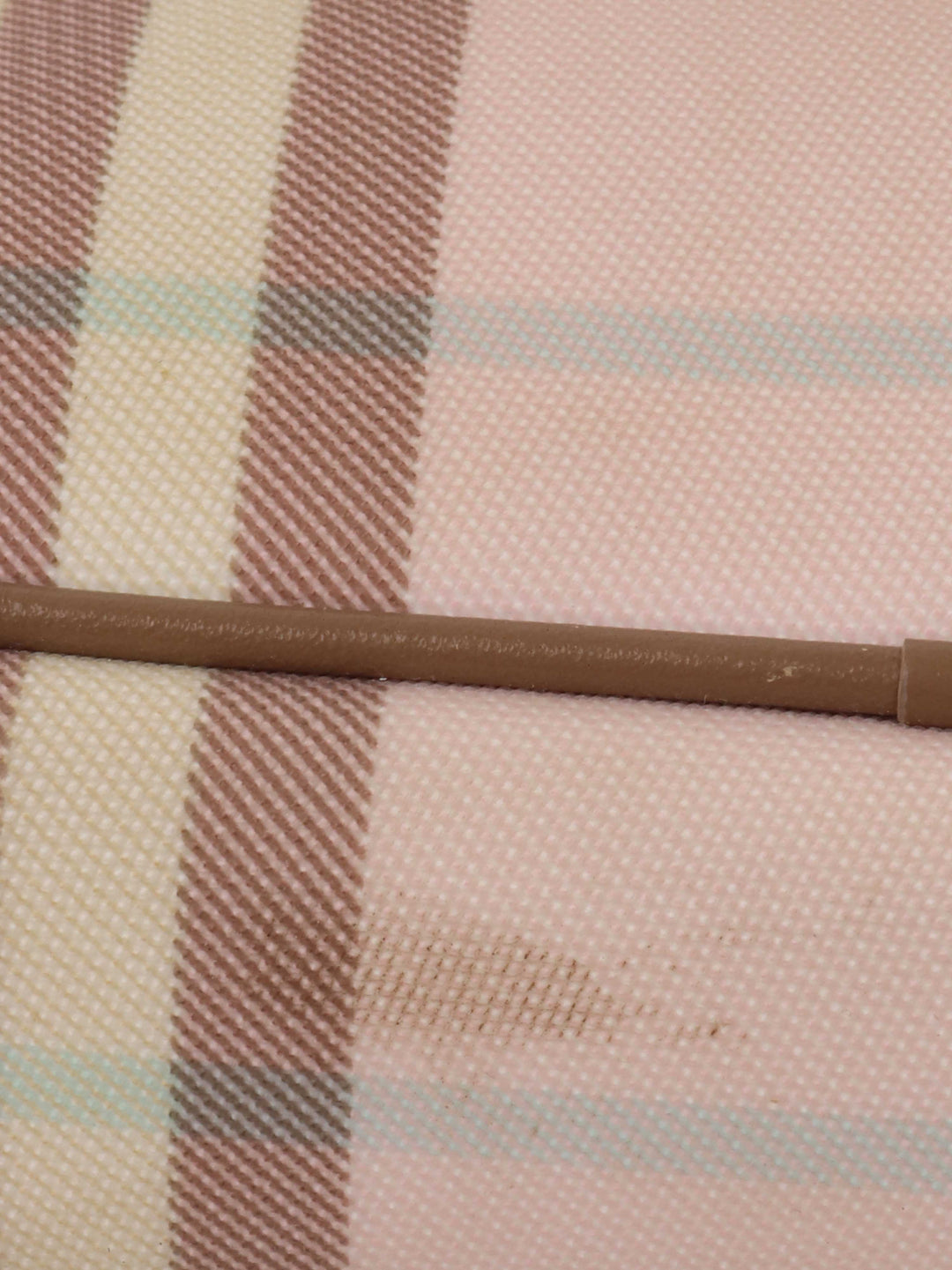 Burberry Mini Pastel Pink Check Camera Bag.