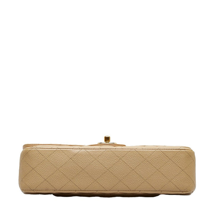 Top Quality Chanel Matrases 25 Double Flat Chain houlder Bag Beige Caviar S  Chanel