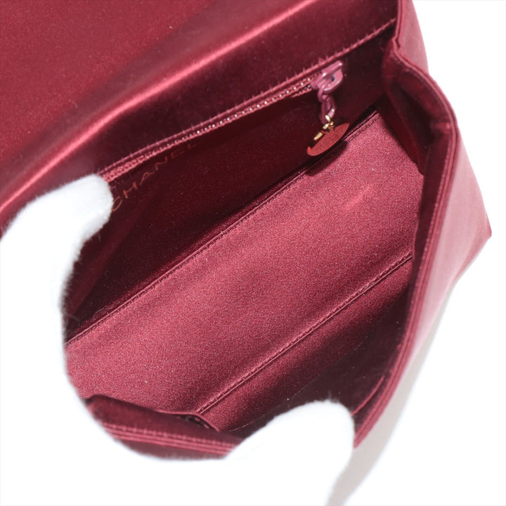 Top Quality Chanel Coco Saten Shoulder Bag Bordeaux G  5th