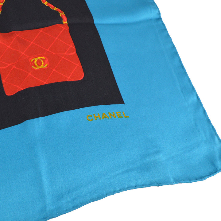 Top Quality Chanel Scarf Blue Small New