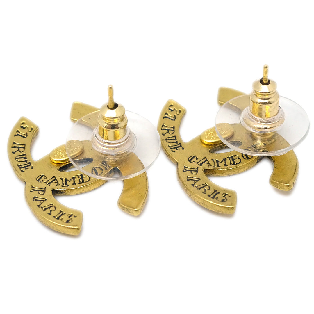 Top Quality Chanel Piercing Earrings Gold 99A