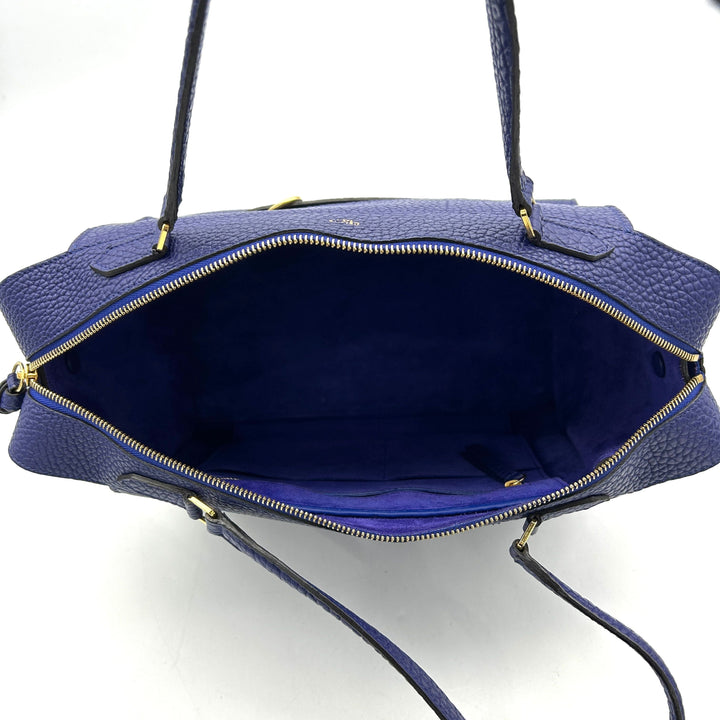 Céline Borsa a mano in pelle con anello piccolo Celine blu LA31565