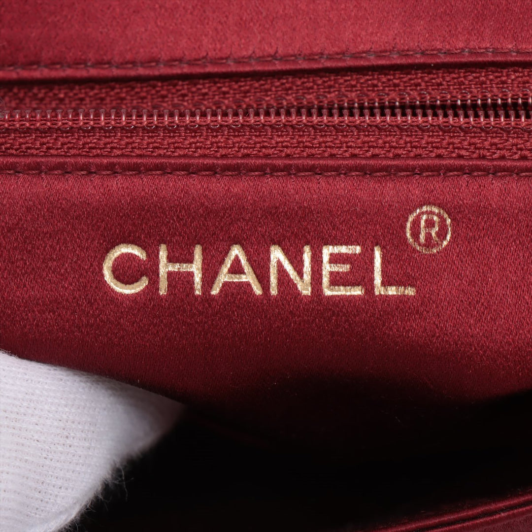 Top Quality Chanel Coco Saten Shoulder Bag Bordeaux G  5th