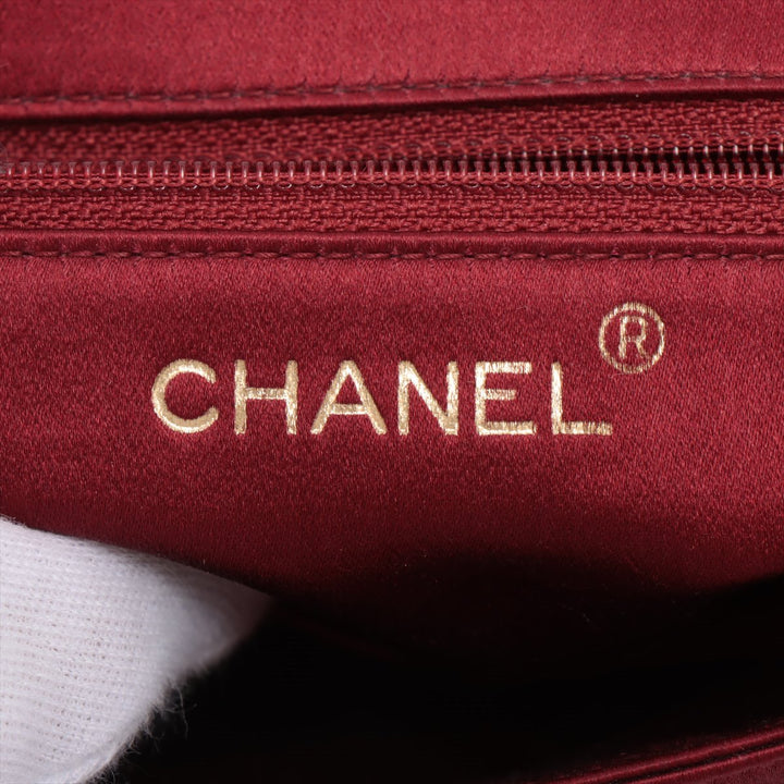 Top Quality Chanel Coco Saten Shoulder Bag Bordeaux G  5th