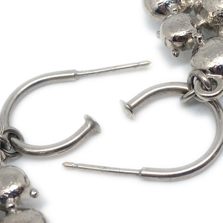 Top Quality Chanel Dangle Pierced Earrings Rhinestone Silver A12V