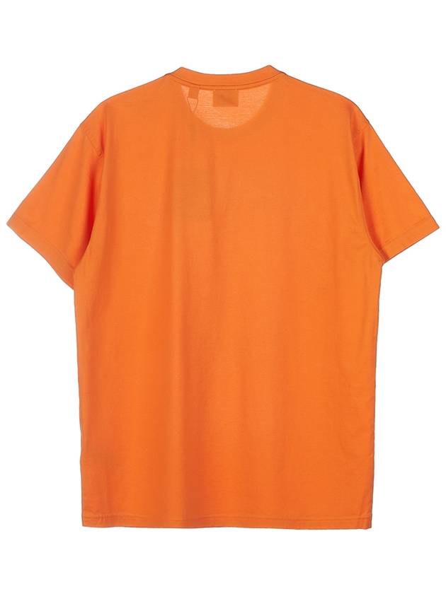 Burberry Embroidered Logo Short Sleeve T-Shirt Orange