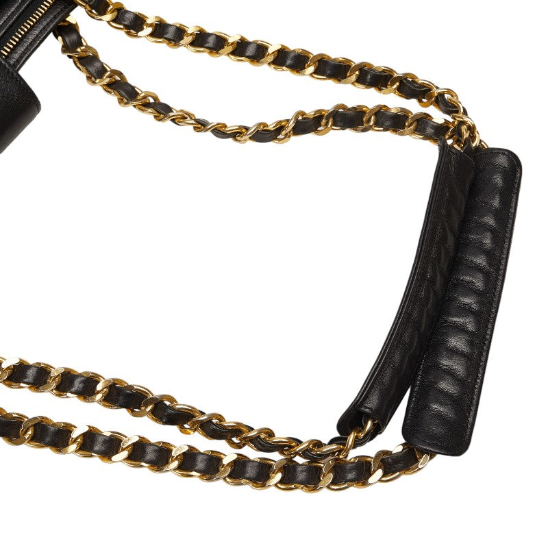 Top Quality Chanel Super Model Bag Coco Chain Tote Bag One-Shoulder Bag Black Leather  CHANEL