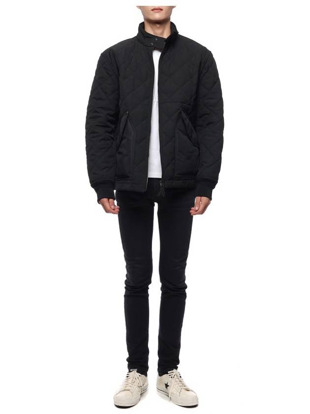 Burberry Diamond Quilted Thermoregulated Jacket Black