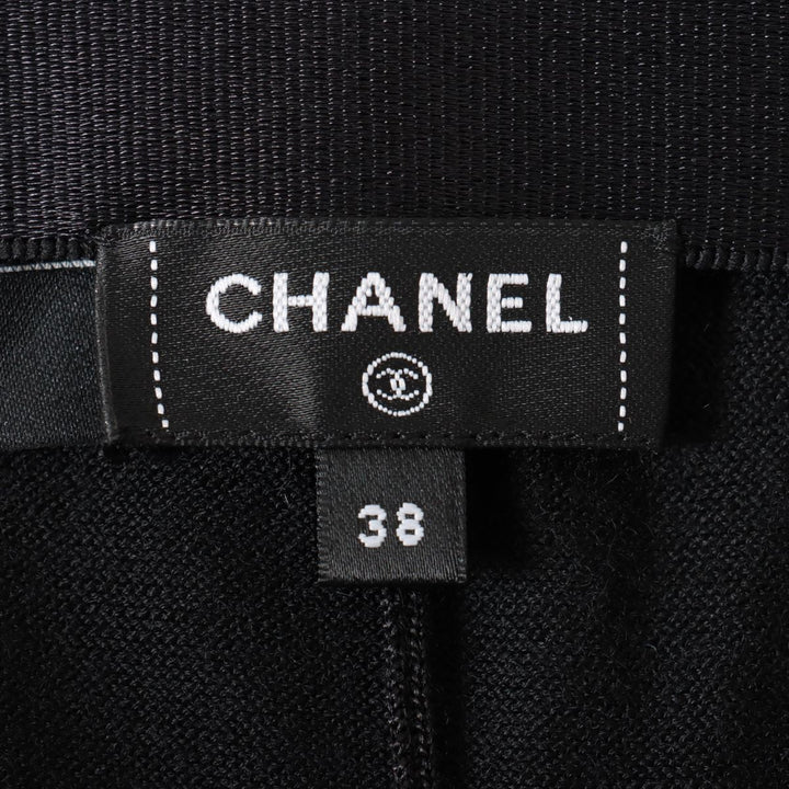 Top Quality Chanel P75 Casimir X Silk Pants 38  Black Ladies