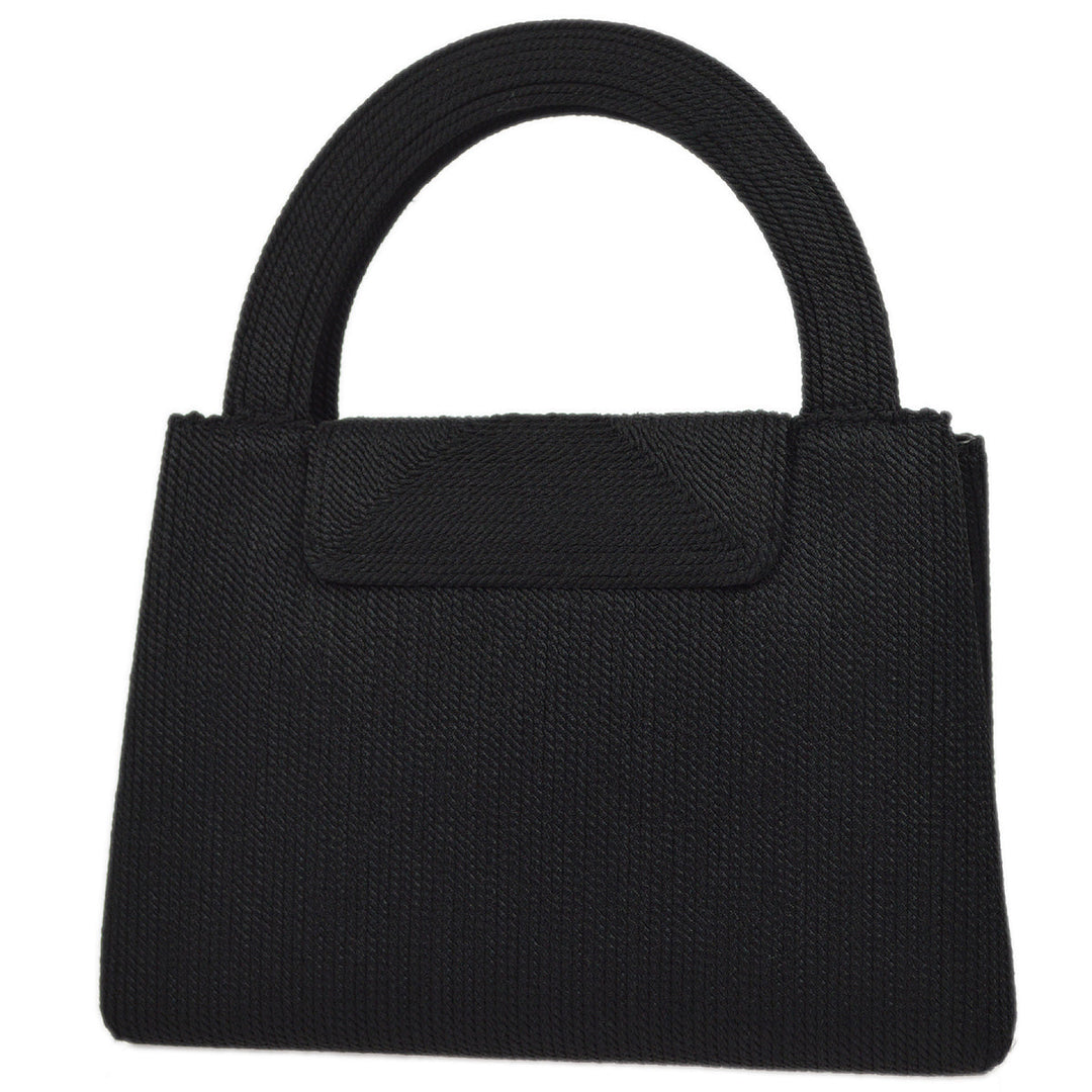 Top Quality Chanel Black Canvas Braid Handbag
