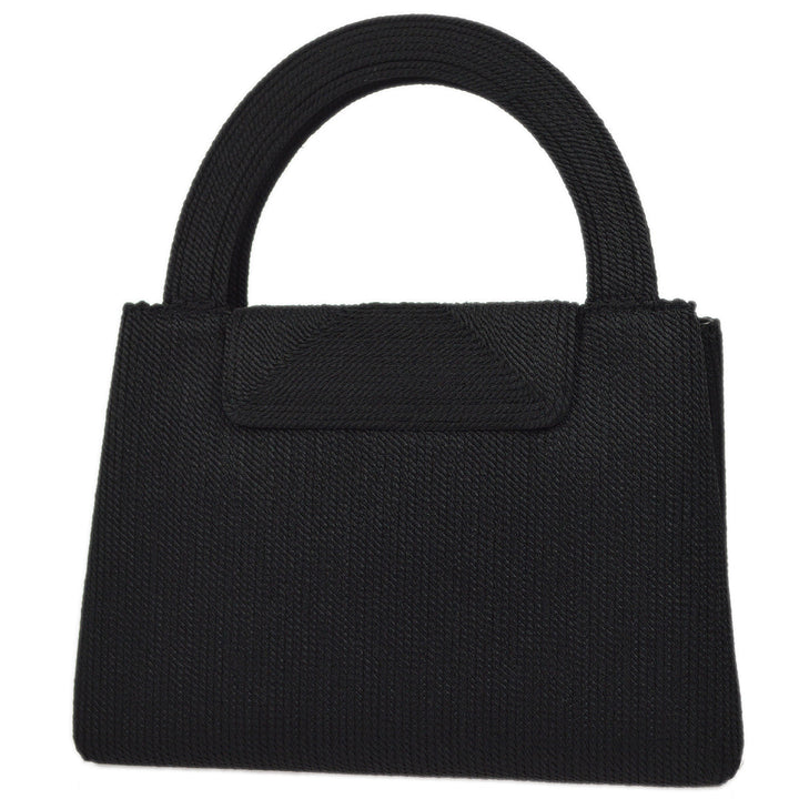 Top Quality Chanel Black Canvas Braid Handbag
