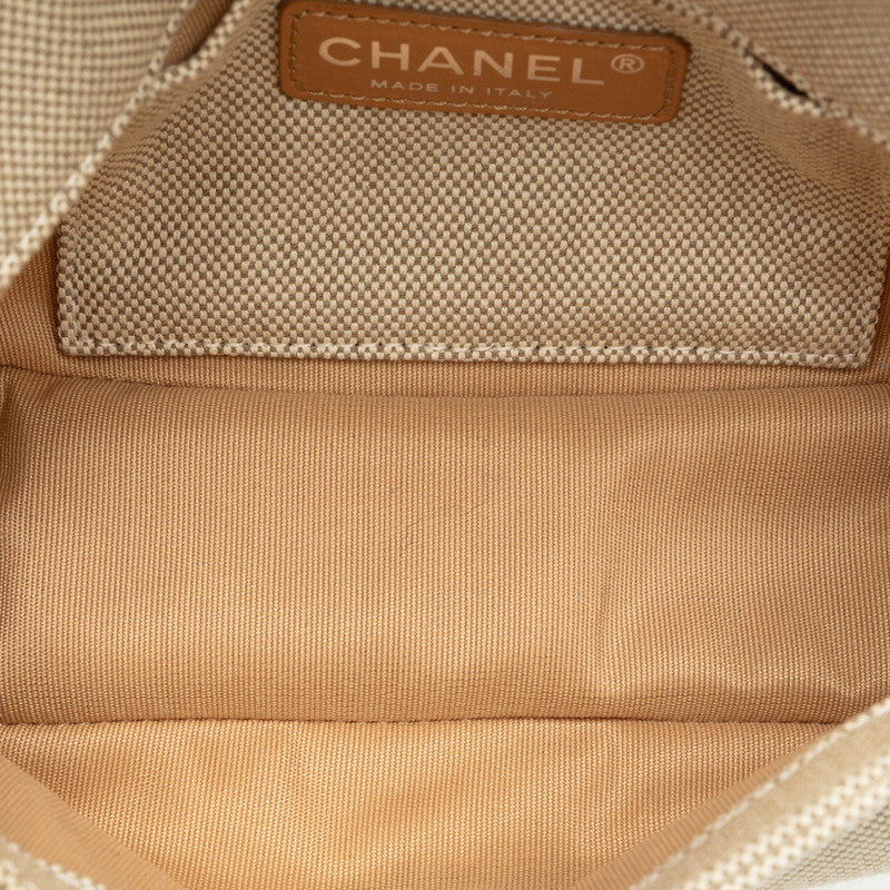 Top Quality Chanel None.5 Camellia Chain One-Shoulder Bag Yellow Gr Canvas Patent Leather  Chanel