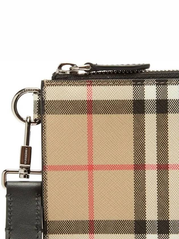 Burberry Vintage Check Clutch Bag Beige