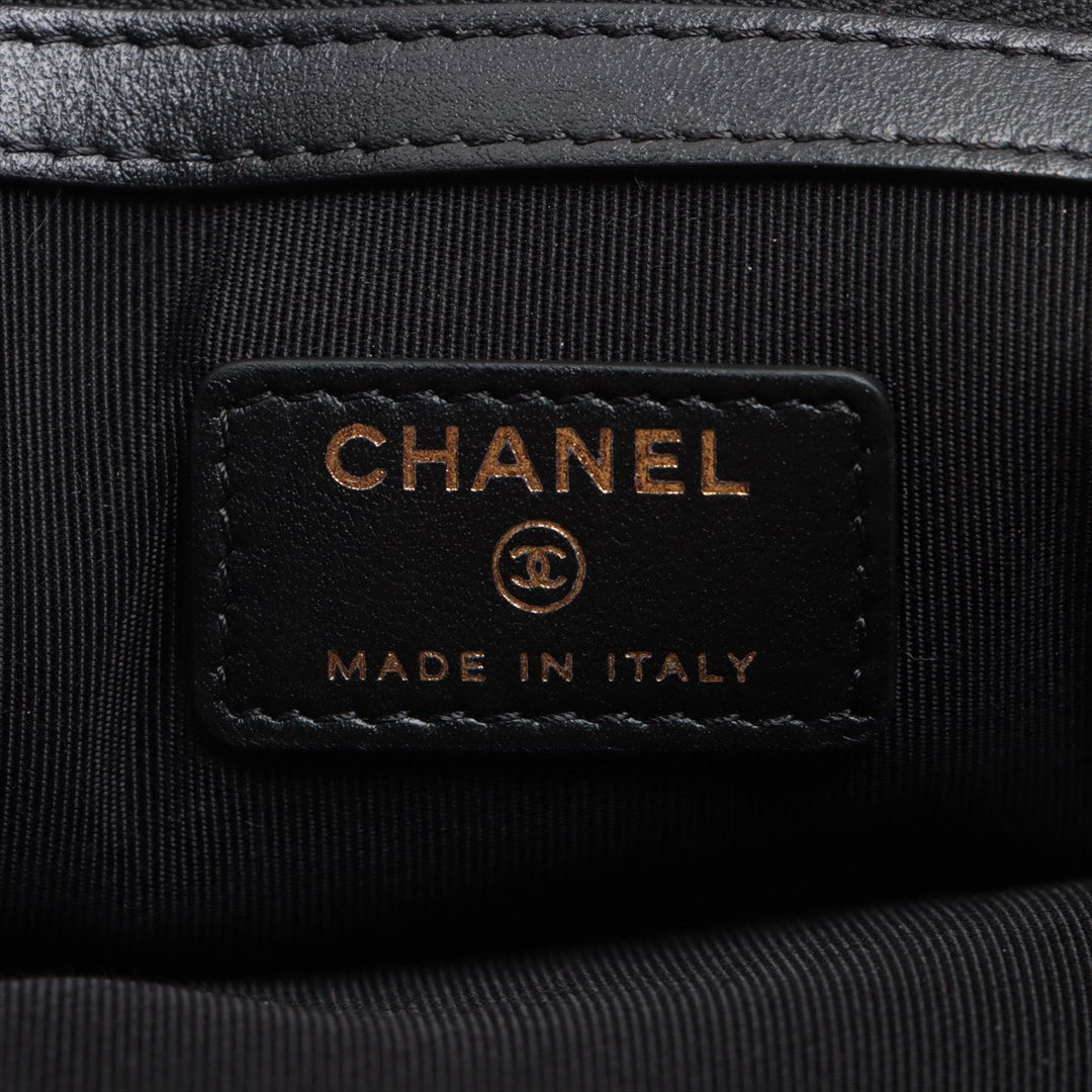 Top Quality Chanel Boy Top Quality Chanel Caviar S Clutch Bag Black Gold  25th