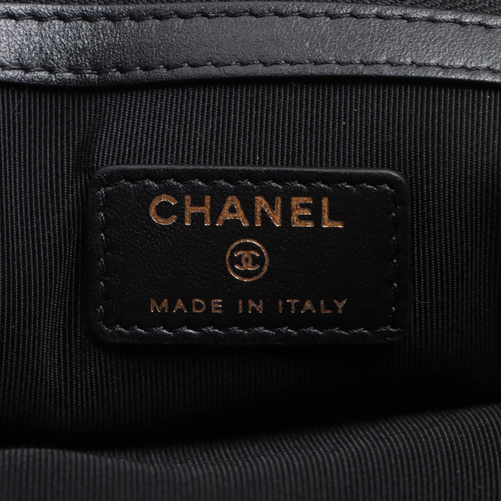Top Quality Chanel Boy Top Quality Chanel Caviar S Clutch Bag Black Gold  25th