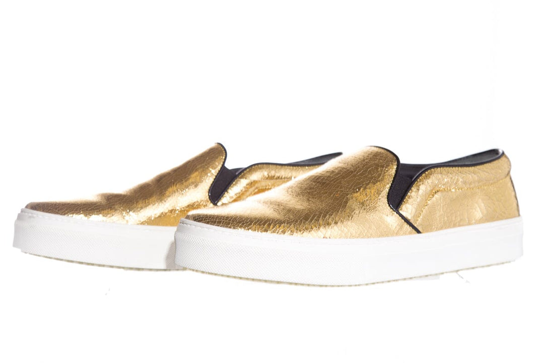 Céline Gold Embossed Sneakers SZ 40 NWT