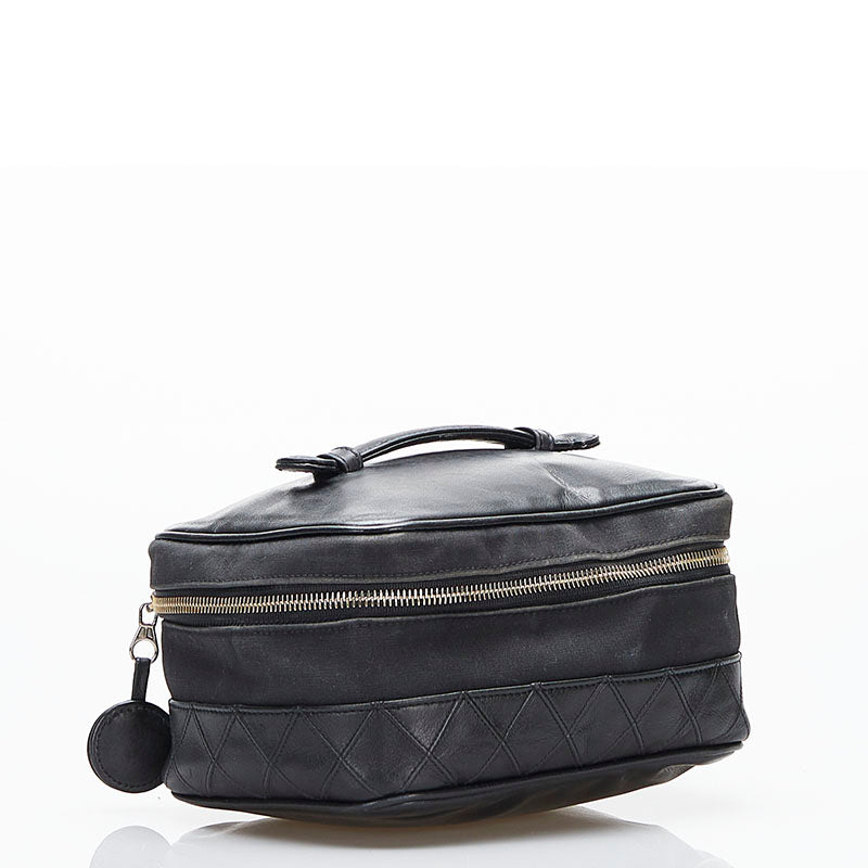 Top Quality Chanel Cocomark Vanity Bag Handbag Black Leather  Chanel