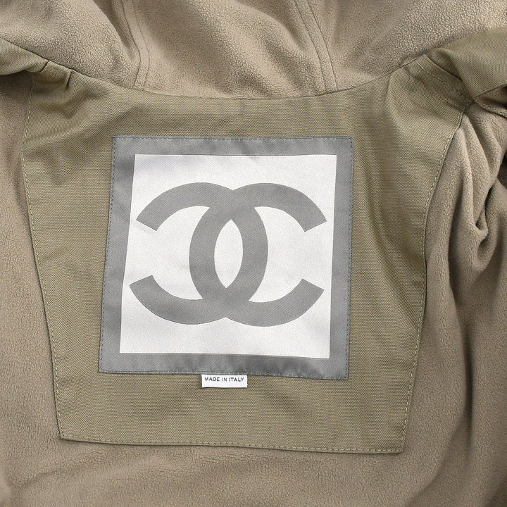 Top Quality Chanel Sport Line Hooded Coat Beige #36