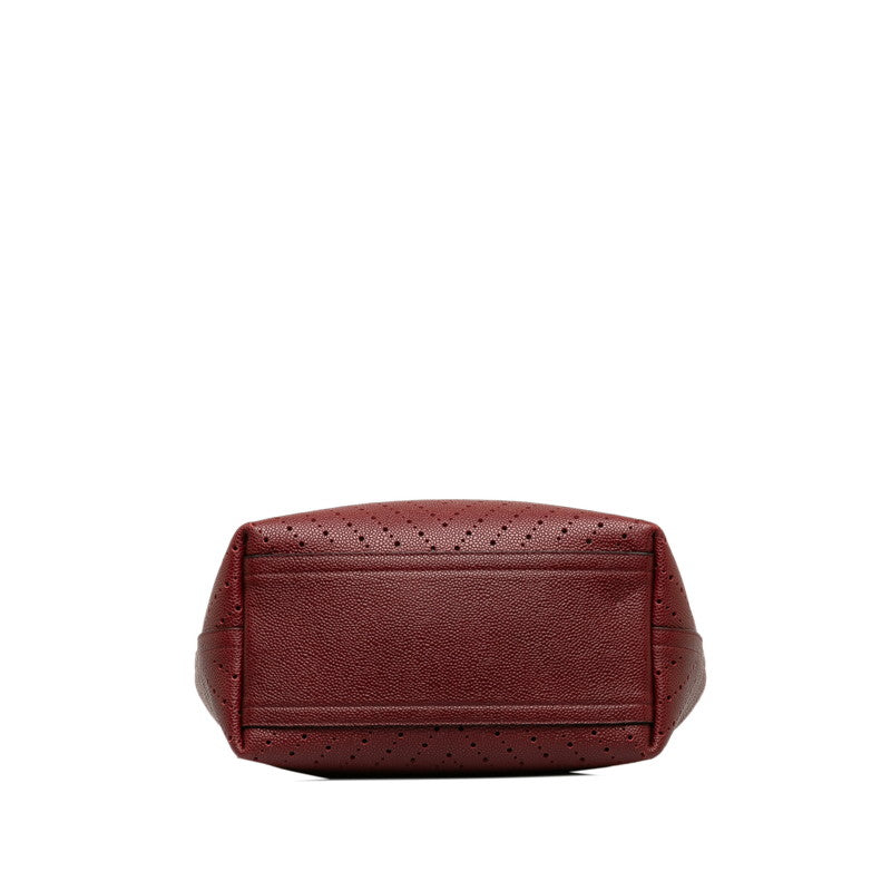 Top Quality Chanel Cocomark V  Chain Shoulder Bag Wine Red Leather Lady Chanel
