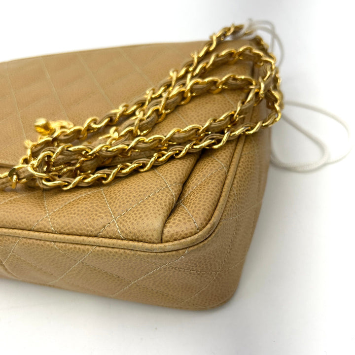Top Quality Chanel Cabian Skin Chevron Fringe Chain Shoulder Bag Leather LA29807
