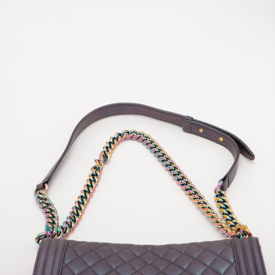 Top Quality Chanel Boy Top Quality Chanel Leather Chain Shoulder Bag Pearl G   A67086
