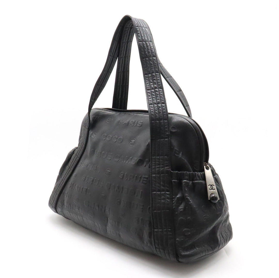 Top Quality Chanel Unlimited Logo Mini Boston Bag  Bag Shoulder Bag Shoulder Bag Black Black A46123