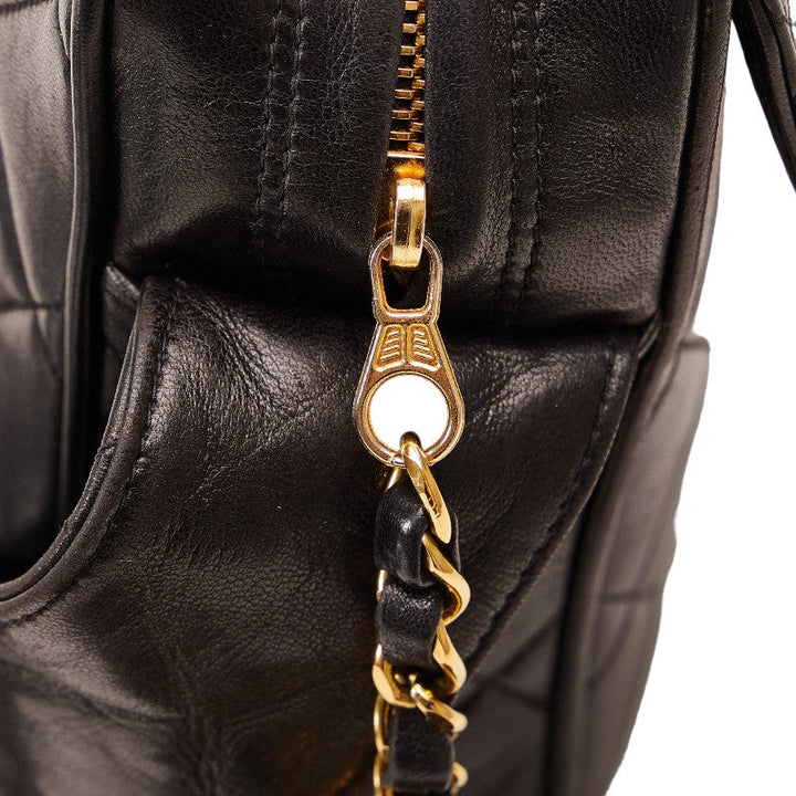Top Quality Chanel Vintage Tassel Flap Shoulder Bag in Lambskin Black