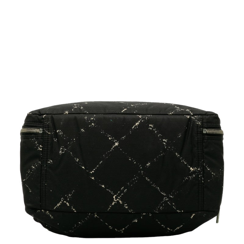 Top Quality Chanel Travel Line Boston Bag Handbag Nylon/Vinyl Black Ladies