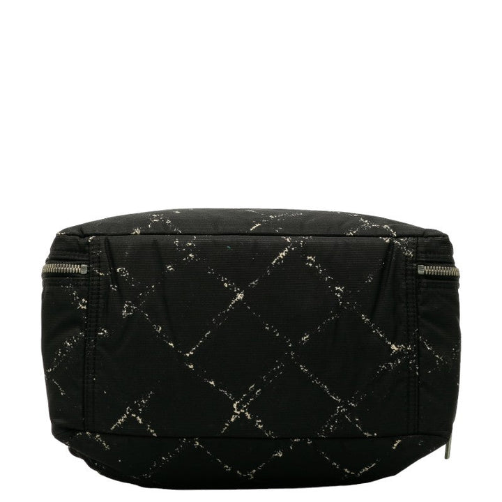 Top Quality Chanel Travel Line Boston Bag Handbag Nylon/Vinyl Black Ladies