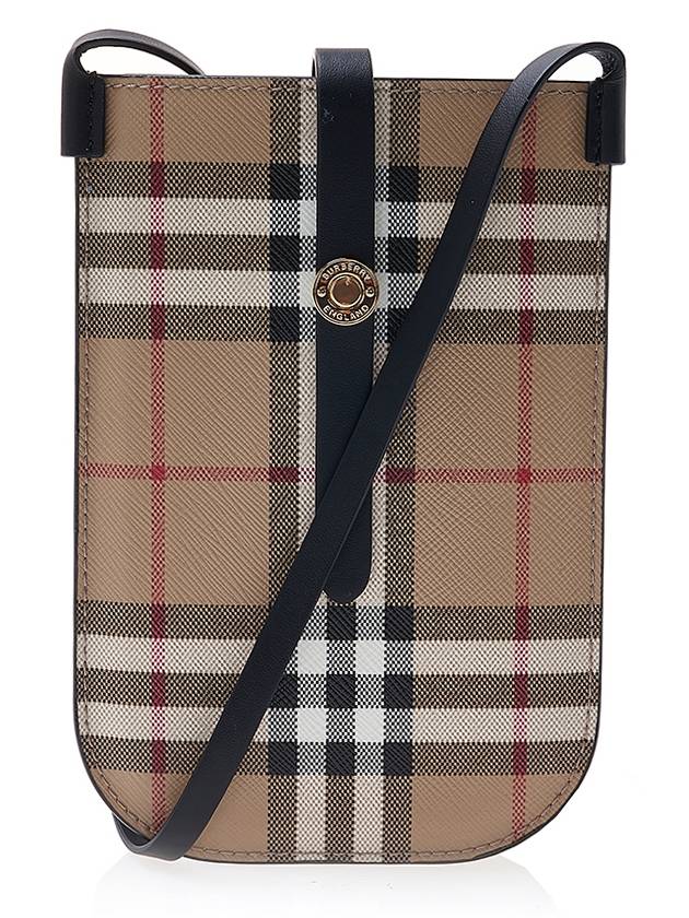 Burberry Vintage Check And Strap Phone Case Beige Black