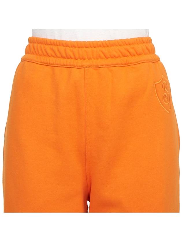 Burberry Logo Patch Cotton Track Pants Orange