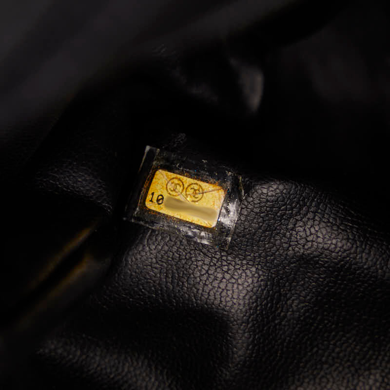 Top Quality Chanel Vintage Shoulder Bag in Caviar Leather Black